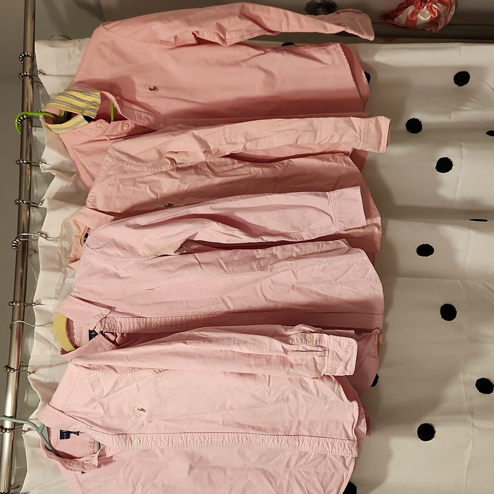 Ralph Lauren woman's button down shirts pink various sizes